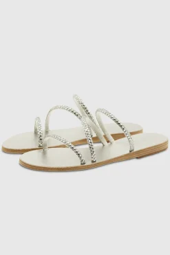 Polytimi Sandals Crystals Silver