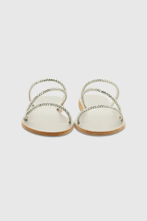 Polytimi Sandals Crystals Silver