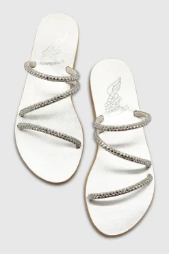Polytimi Sandals Crystals Silver