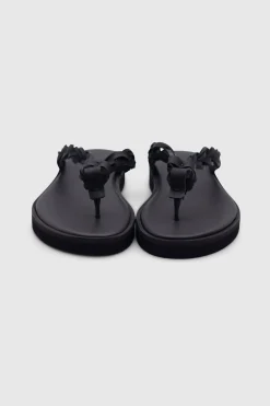 Pompoms Sandals 999 BLACK