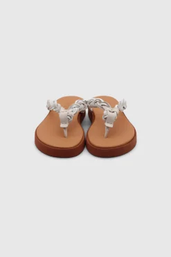 Pompoms Sandals New Natural Calf