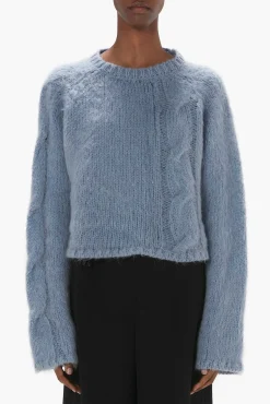 Pullover Cropped Cable Knit