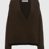 Pullover Slanted V Neck