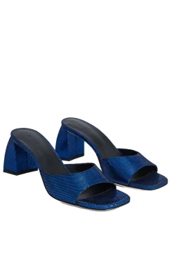 Romy Mule Blue Disco Dot