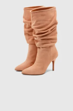 Slouchy Boots Nude