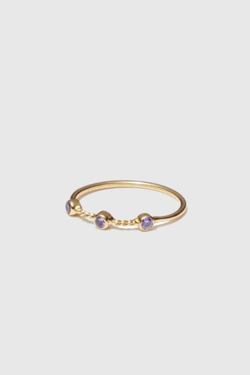 Soins Ring Gold Lila