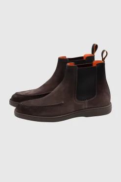 Sporty Chelsea Boots Dark Grey