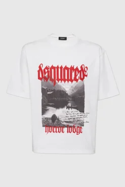 T-Shirt Gothic Print