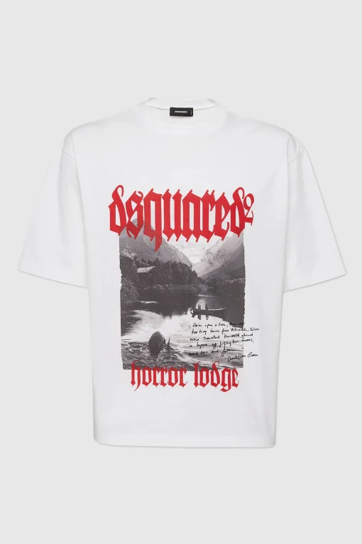 T-Shirt Gothic Print