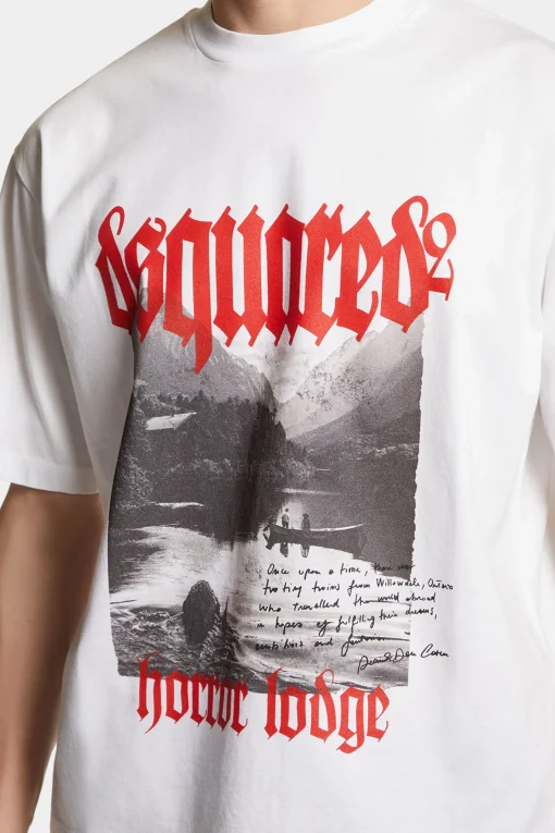 T-Shirt Gothic Print