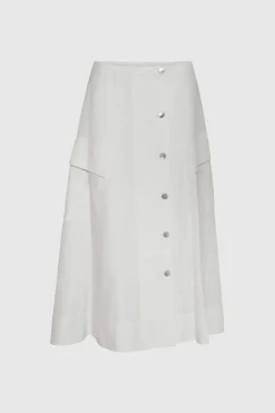 Utility Front Skirt Off White