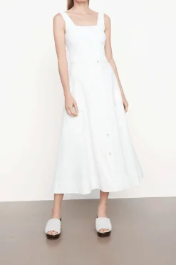 Utility Front Skirt Off White
