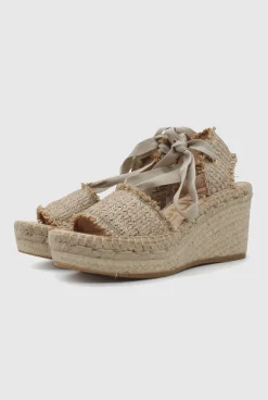 Wedge Capri Espadrilles Natural