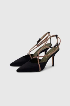 Fumilla Satin Pumps Black