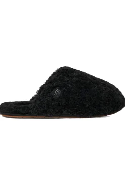 Maxi Curly Slides Black