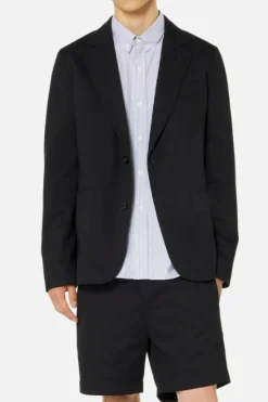 Two Buttons Jacket Black